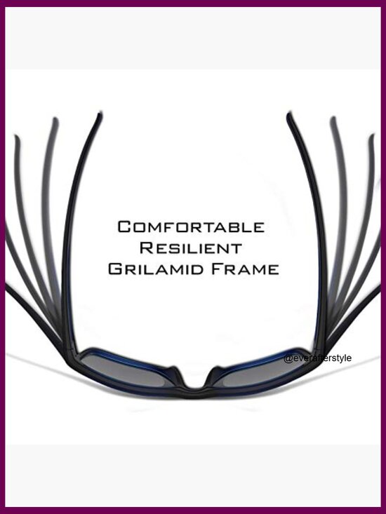 Polarized Sport Sunglasses with Grilamid Frames, UV Protection